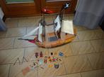 Playmobil grote piratenboot, Ophalen of Verzenden, Zo goed als nieuw, Complete set