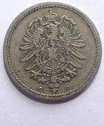 Duitse munt - 5 Pfennig 1875 C, Postzegels en Munten, Ophalen of Verzenden, Duitsland, Losse munt