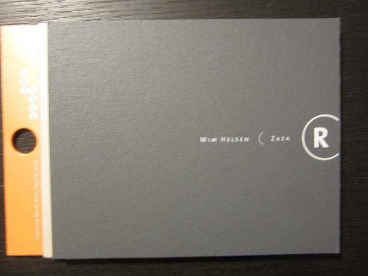 Wim Helsen en Zaza -Stad van letters  cahier R-, Boeken, Literatuur, Ophalen of Verzenden