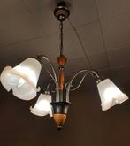 Lustre suspendu à 3 branches, Maison & Meubles, Lampes | Lustres, Enlèvement, Utilisé, Verre