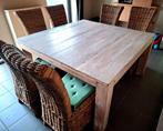Tafel en Stoelen (apart kan ook 120 euro), Huis en Inrichting, Ophalen, Gebruikt, Vijf personen of meer, 100 tot 150 cm