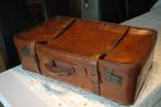 ÉTUI DE VOYAGE EN CUIR MARRON ANTIQUE AVEC 2 SANGLES, Enlèvement