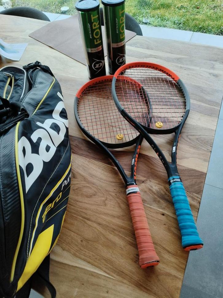 Wilson Set 2x Clash 100, 2 tubes nieuwe ballen en tenniszak, Sport en Fitness, Tennis, Ballen, Wilson, Ophalen