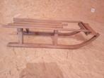 Houten slee, Ophalen, Gebruikt