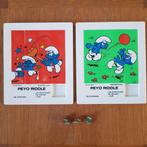 Smurfen 2 schuifspelletjes en 3 pins, Verzamelen, Smurfen, Ophalen of Verzenden