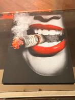 Kunstwerk “Money Smoke Lips, Antiek en Kunst, Ophalen