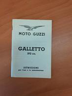 Moto Guzzi Galleto 192cc Istruzioni, Motos, Modes d'emploi & Notices d'utilisation, Moto Guzzi