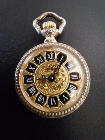 Mini Zakhorloge  Elite, Swiss Made(silver plated) N.O.S. beschikbaar voor biedingen