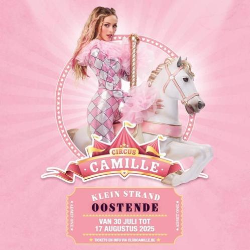 Tickets Camille circus Oostende, Tickets en Kaartjes, Concerten | Nederlandstalig, Drie personen of meer, Augustus, Overige typen