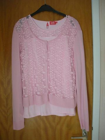 Ensemble gilet & blouse roses de Libelle. beschikbaar voor biedingen