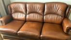 Lederen 3 zit, Huis en Inrichting, Ophalen, Gebruikt, 150 tot 200 cm, Driepersoons