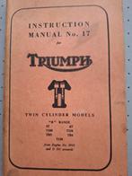Triumph OEM manual 5T 6T T100 T110 TR5 TR6 192blz, Motoren, Ophalen, Triumph