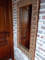 spiegel met rotan, Huis en Inrichting, Woonaccessoires | Spiegels, Ophalen, Zo goed als nieuw
