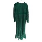 Donkergroene feestjurk van kant XL, Kleding | Dames, Verzenden, Maat 46/48 (XL) of groter, Nieuw, Onder de knie