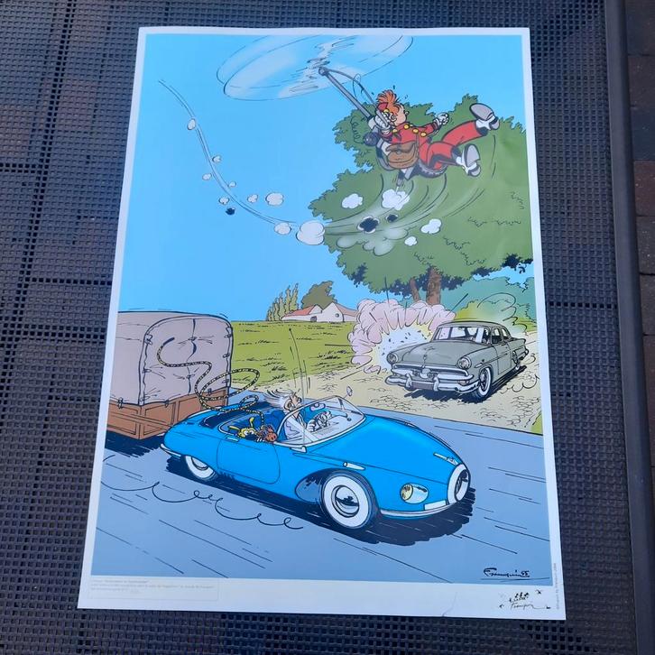 PRACHTIGE GENUMMERDE AFFICHE ROBBEDOES. GEDRUKT IN 2004., Verzamelen, Stripfiguren, Zo goed als nieuw, Plaatje, Poster of Sticker