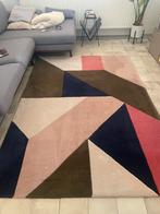 Vloerkleed 160 x 230 roze blauw olijfgroen, Huis en Inrichting, Ophalen, Groen, Zo goed als nieuw, Modern