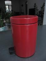 Rood vuilbakje, prullenbak van Brabantia, inhoud 3 liter, Minder dan 50 cm, Met pedaal, Gebruikt, Ophalen of Verzenden