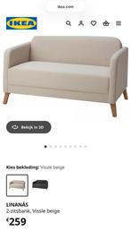 Canapé Ikea, 2 places, beige Linanas, Enlèvement, Comme neuf, Deux personnes