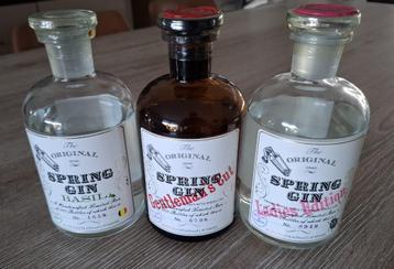 3 flessen Spring Gin ( Nieuw & sealed )  beschikbaar voor biedingen