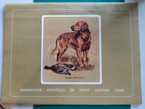 BOB KUHN - REMINGTON : HUNTING DOGS FOLIO, Antiek en Kunst, Kunst | Litho's en Zeefdrukken, Ophalen of Verzenden
