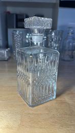 Carafe à whisky en verre vintage h:23cm, Antiquités & Art, Enlèvement