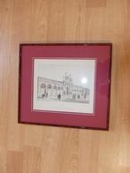 Ancienne lithographie " Vue du manège de Cavalerie", Ophalen