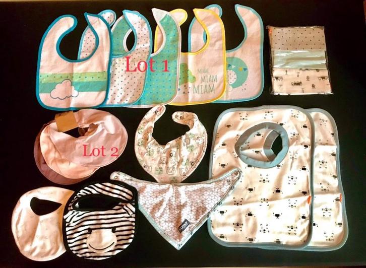 Bavoirs enfants à la pièce ♥️✅♥️2€ ou Lot à 20€️️️️️♥️✅♥️✅♥️, Enfants & Bébés, Aliments pour bébé & Accessoires, Neuf, Autres types