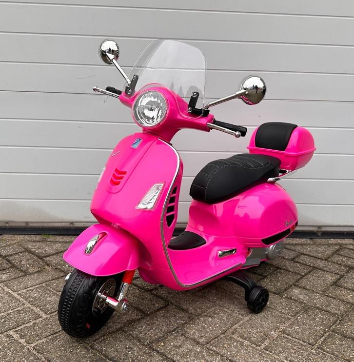 Kinder Scooter Vespa + windscherm en beautycase, 12V!, Kinderen en Baby's, Speelgoed | Buiten | Accuvoertuigen, Nieuw, Ophalen of Verzenden