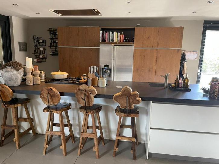 Moderne grote eilandkeuken GEDEMONTEERD-DIRECT BESCHIKBAAR, Huis en Inrichting, Keuken | Complete keukens, Zo goed als nieuw, Overige typen