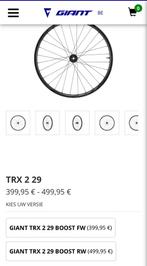 Paire de roues Giant TRX en carbone, Vélos & Vélomoteurs, Vélos Pièces, Enlèvement ou Envoi, Roue, Giant, Neuf