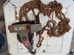 Oude ketting takels, Ook mooi om lampen mee op te hangen, Antiek en Kunst, Ophalen