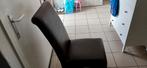 4 lederen stoelen, Huis en Inrichting, Stoelen, Ophalen, Gebruikt