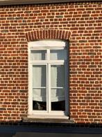 chassis PVC blanc double vitrage 2 battants-imposte sup, Châssis de fenêtre, 75 à 150 cm, Synthétique, Enlèvement