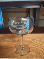Oud gezuurd bierglas hop's liebaert Wetteren, Verzamelen, Ophalen of Verzenden