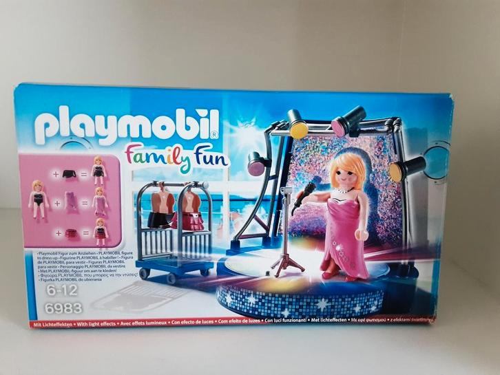 PLaymobil artiest met podium - compleet, Kinderen en Baby's, Speelgoed | Playmobil, Zo goed als nieuw, Complete set, Ophalen of Verzenden