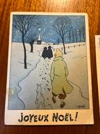 2 originele 1942 postkaarten kuifje Herge beschreven, Enlèvement ou Envoi, Tintin, Utilisé