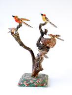decoratieve houten volkskunst 'vogels op een tak', Antiek en Kunst, Ophalen of Verzenden