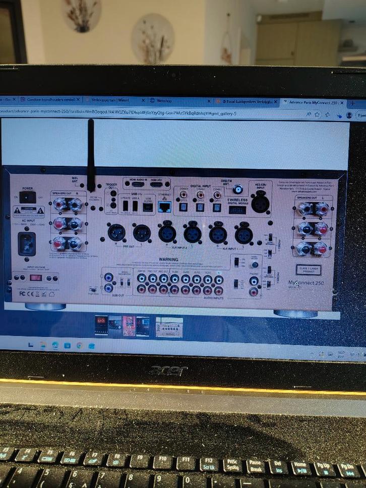 Versterker Advance Paris My connect 250, Audio, Tv en Foto, Versterkers en Ontvangers, Zo goed als nieuw, Stereo, 120 watt of meer