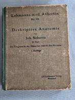 Sobotta Atlas Anatomie 1920, Livres, Enlèvement, Utilisé, Autres sciences