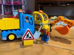 Duplo set 10812 - graafmachine + vrachtwagen, Kinderen en Baby's, Speelgoed | Duplo en Lego, Ophalen, Zo goed als nieuw, Duplo