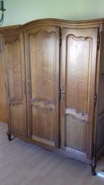 meuble armoire dressing penderie garde-robe 3 portes + 4 por, Comme neuf, Avec espace de penderie, Chêne, 150 à 200 cm