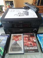 Lot de 2 lecteurs VHS avec cassettes, TV, Hi-fi & Vidéo, Lecteurs vidéo, Enlèvement, Utilisé