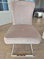 Chaise de salle à manger capitonnée avec pied en métal, Comme neuf, Autres couleurs, Tissus, Chic