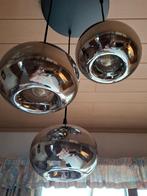 Hanglamp zilver en zwart, Huis en Inrichting, Ophalen, Zo goed als nieuw, Modern