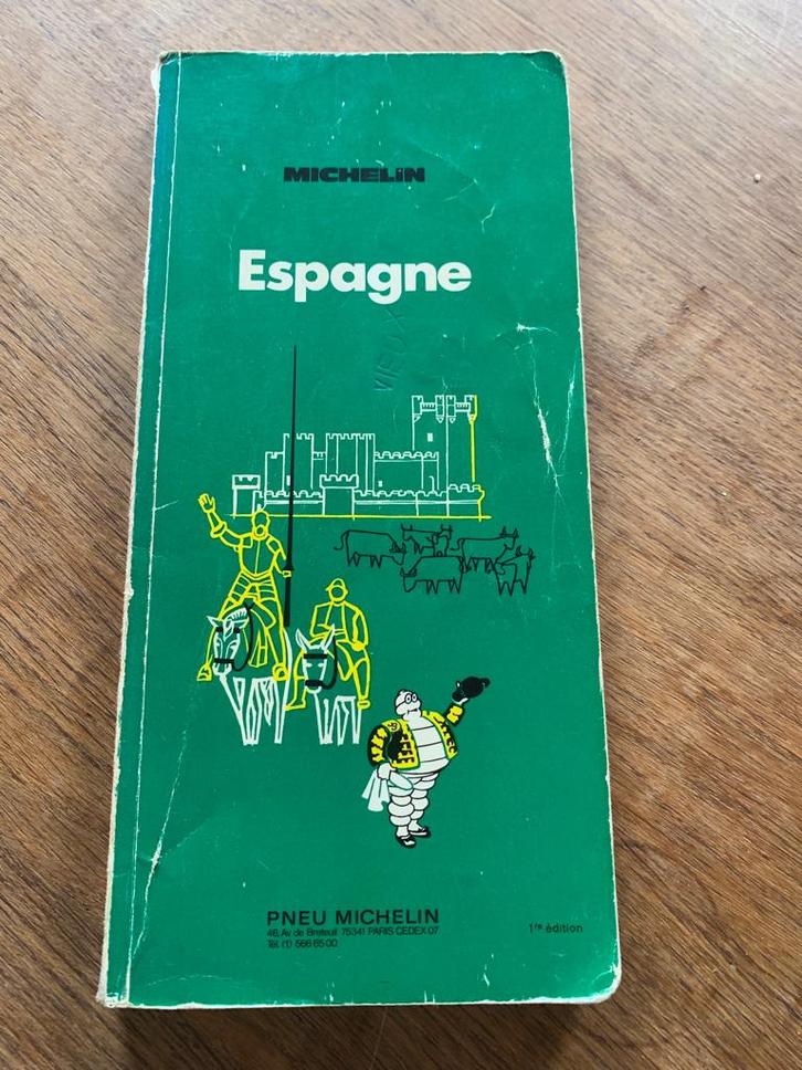 Michelin Espagne 1973 1ère édition vintage Bon état, Livres, Guides touristiques, Utilisé, Guide ou Livre de voyage, Europe, Michelin