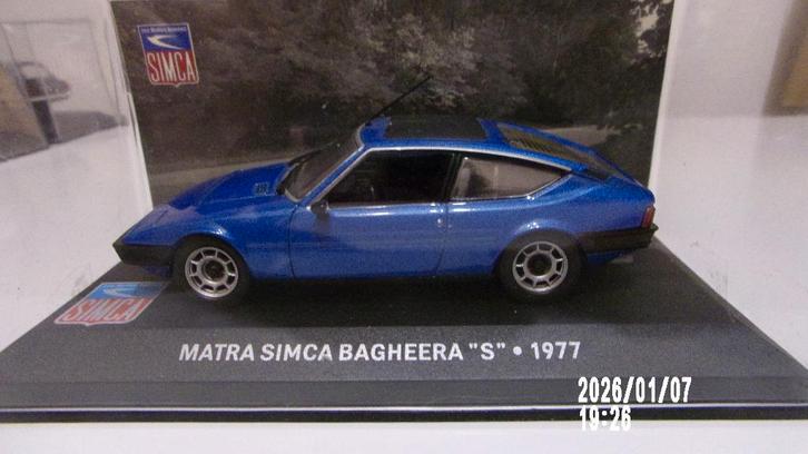 MATRA BAGHEERA "S" 77.SIMCA COLLECTION 1/43 COMME NEUVE, Hobby & Loisirs créatifs, Voitures miniatures | 1:43, Comme neuf, Voiture