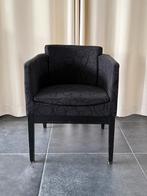 8 zwarte stoffen kuipstoelen, modern., Ophalen, Gebruikt, Zwart, Stof