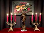 prachtige violist beeld , kandelaars in barokstijl, Ophalen