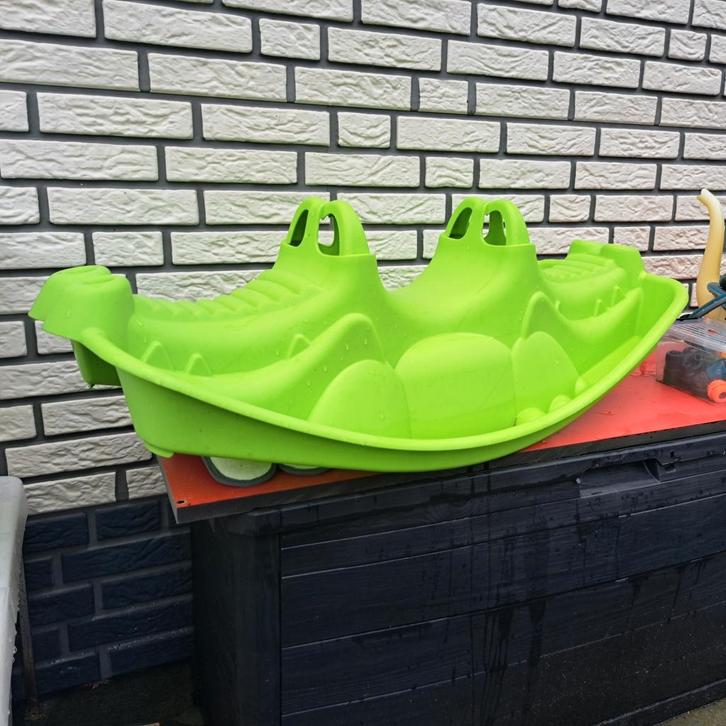 Paradiso Toys schommelwip in de vorm van een krokodil, Kinderen en Baby's, Speelgoed | Buiten | Speeltoestellen, Gebruikt, Ophalen