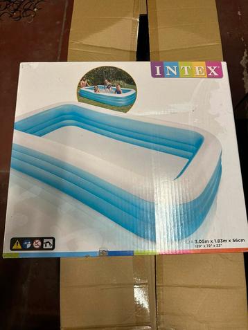 Intex Opblaasbaar Zwembad - 3.05 x 1.83 x 0.56 m - Nieuw beschikbaar voor biedingen